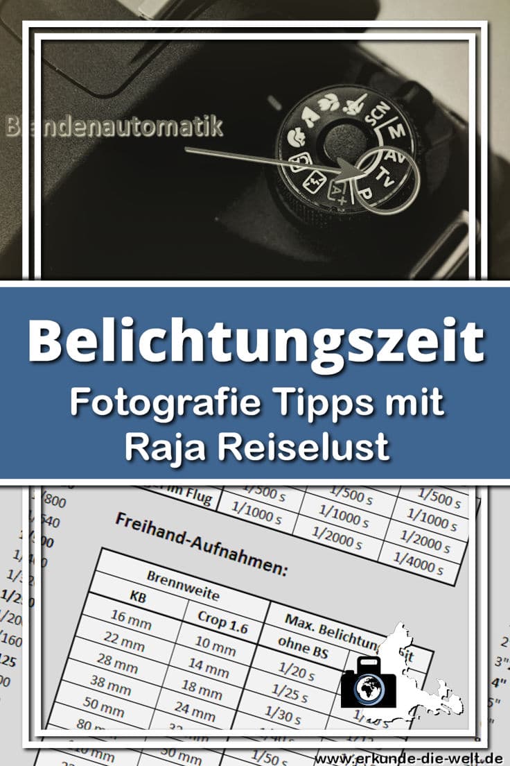 Fotografie Tipps mit Raja Reiselust - Belichtungszeit und Blendenautomatik